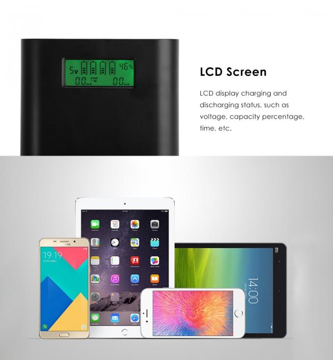 Дисплей LCD случая банка силы заряжателя батареи Li-иона Soshine E3S 18650