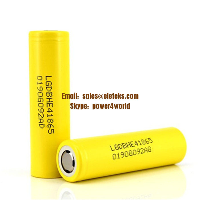  HE4 18650 2500mAh rechargeable lithium-ion high drain battery  HE4 2500mAh battery for e-cig mechanical mods