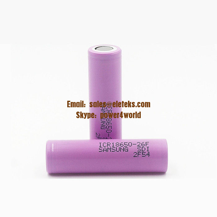 Original Samsung ICR18650-26F 3.7V Samsung 18650 2600mAh rechargeable li-ion battery cells