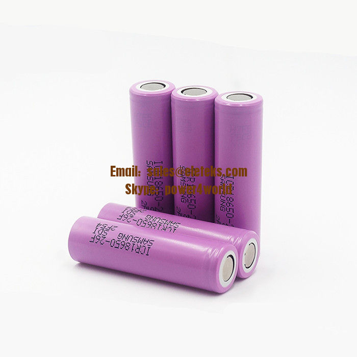 Original Samsung ICR18650-26F 3.7V Samsung 18650 2600mAh rechargeable li-ion battery cells