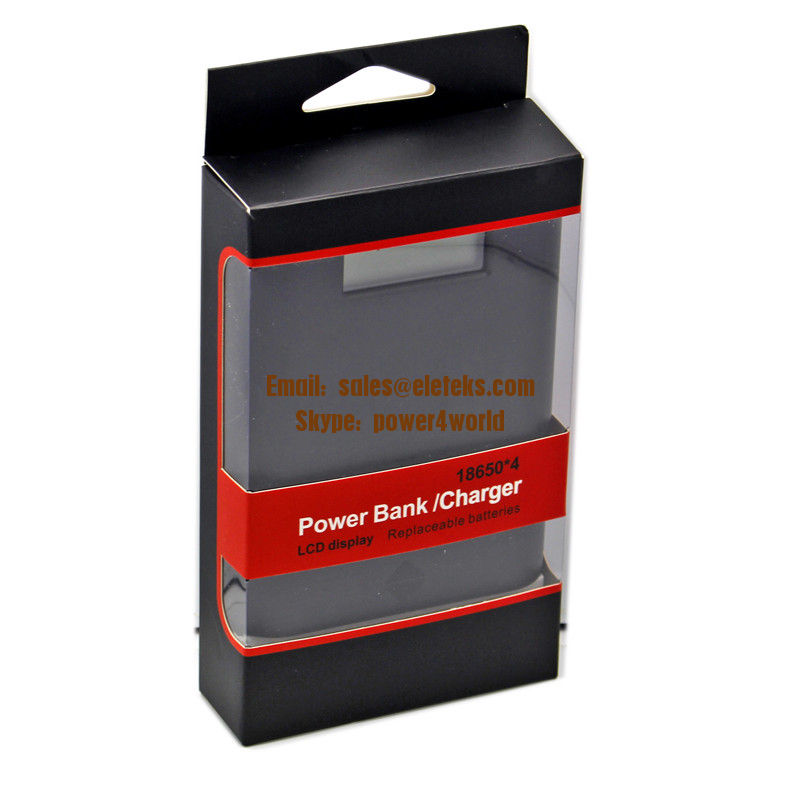 Soshine E3S LCD power external battery 4 slots 18650 battery charger DIY power bank box