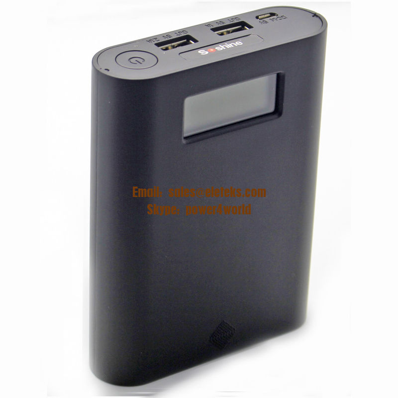 Soshine E3S LCD power external battery 4 slots 18650 battery charger DIY power bank box