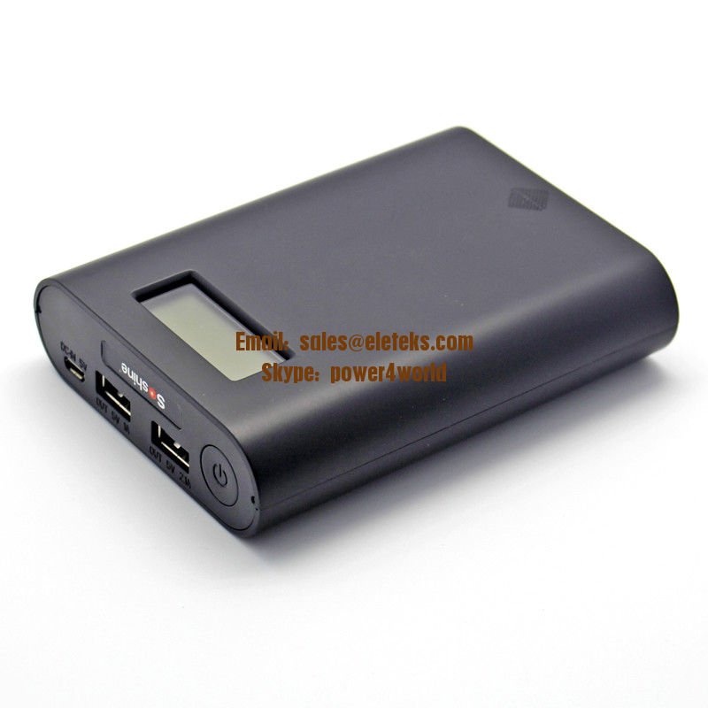 Soshine E3S LCD power external battery 4 slots 18650 battery charger DIY power bank box
